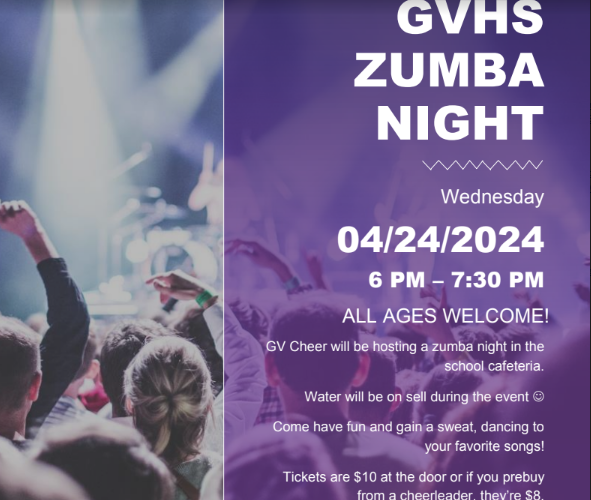 GVHS Cheer Zumba Night