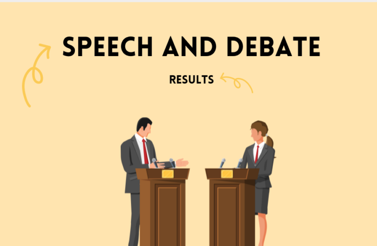 Speech and Debate Results