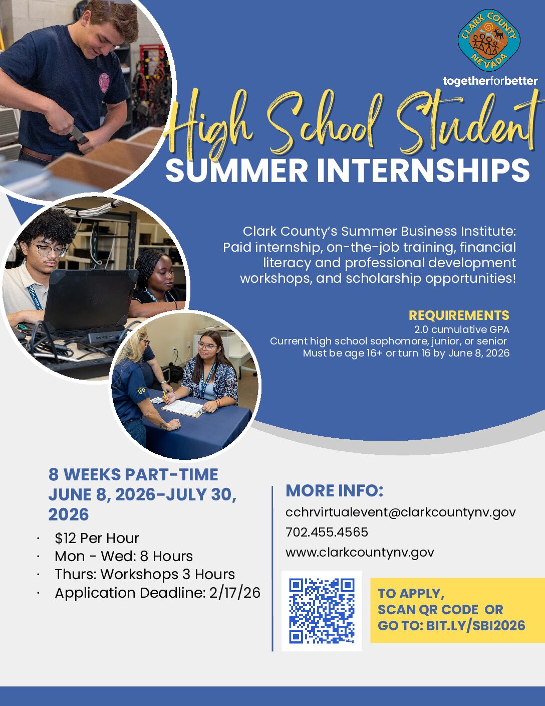 SBI High School Summer Internships