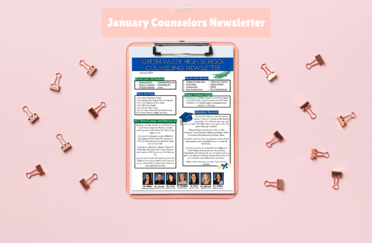 January Counselors Newsletter